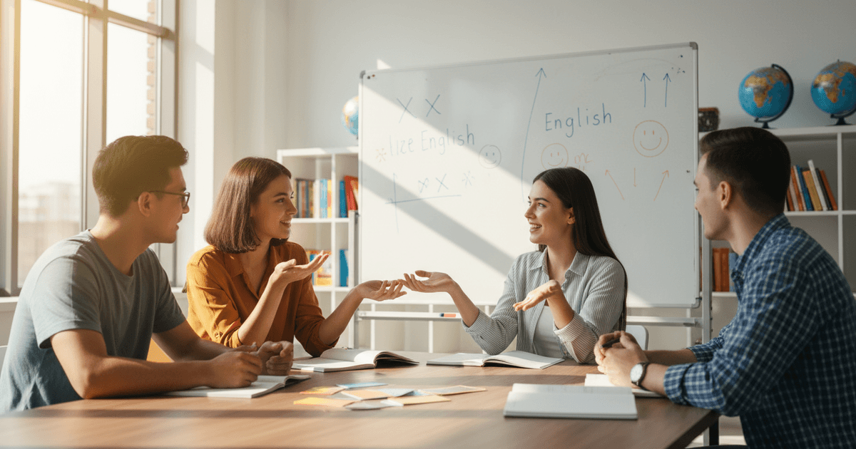 Persona practicando shadowing para mejorar la fluidez en inglés