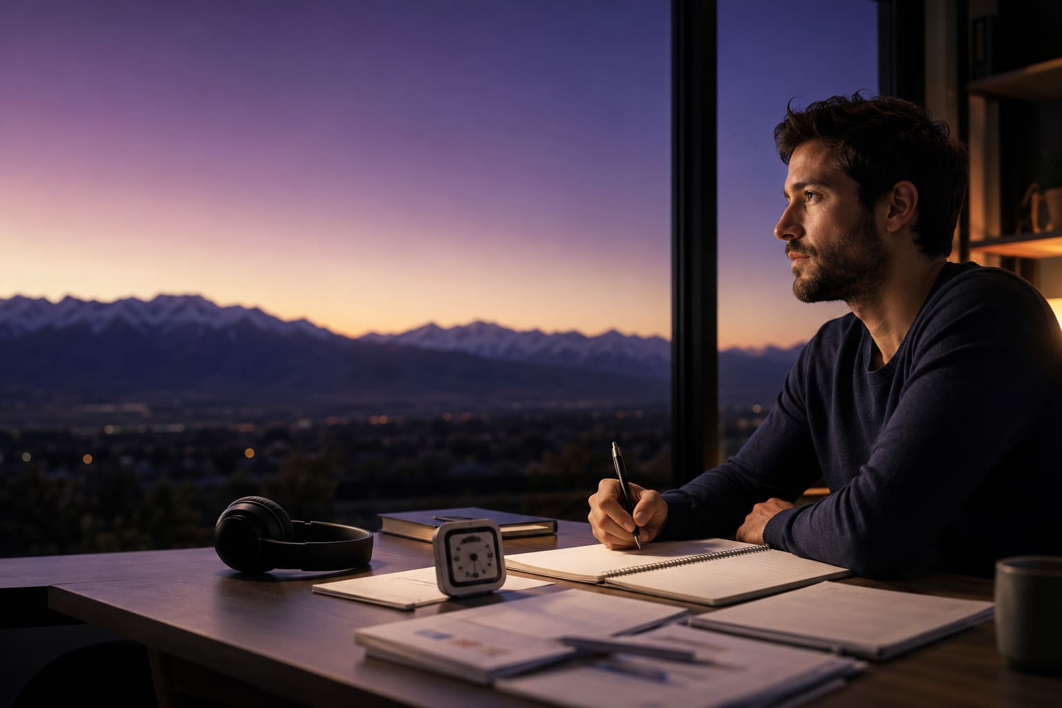 Estudiante preparando el examen IELTS online con un plan individual