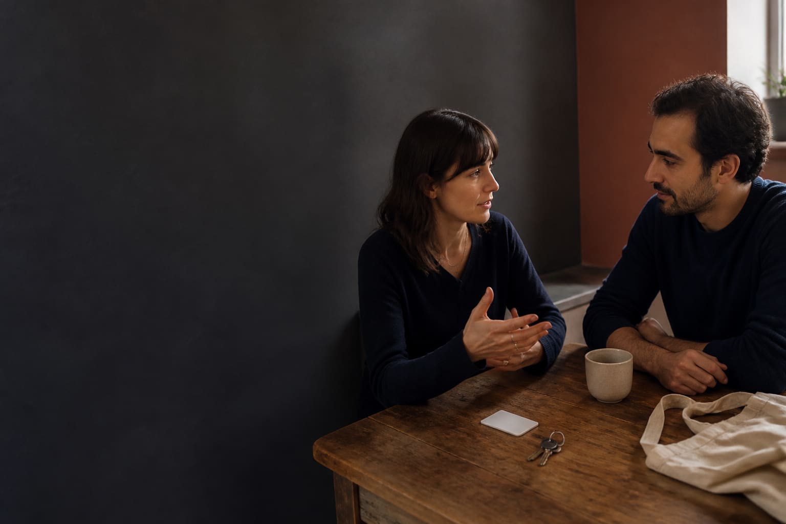 Argentine teacher guiding an adult learner through an everyday Spanish conversation